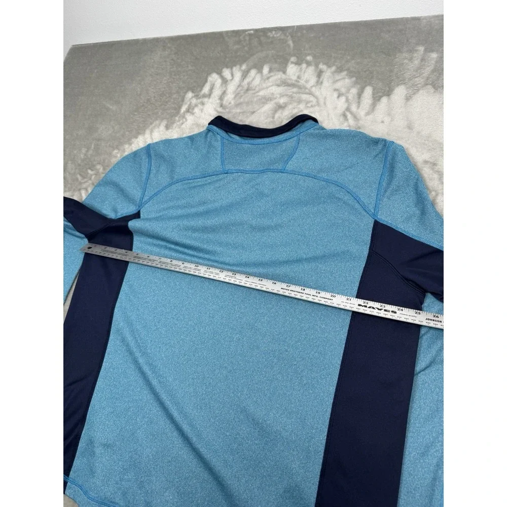 North Face 1/4 Zip Pullover Mens XL Blue Sweatshirt Jacket Light Fleece Trail